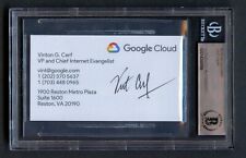 Vint Cerf signed autograph auto One of The Fathers of the Internet Business Card picture