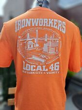Iron Workers Union Local 46 Rebar, Rodbusters, Lathers Tshirt size  L picture