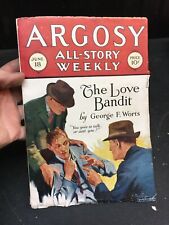 Argosy All Story Weekly  June 1927 The Love Bandit pulp fiction book magazine picture