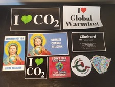 GLOBAL WARMING CLIMATE CHANGE STICKERS (9)  picture