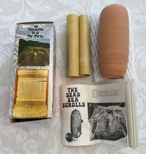 Vintage Dead Sea Scrolls, Handmade Replica Souvenir, Unique Gift With Box picture