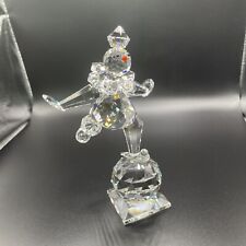 RARE LMT. EDITION OLGA PLAM Signed BALANCING CLOWN Crystal Figurine picture