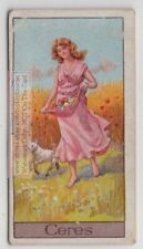 Ceres Roman Goddess Growth Of Food Plants Mythology 1920sTrade Ad Card picture