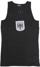 XXLarge - MilTec German Bundeswehr Black Tank Top PT Shirt Jacket Fitness Gym picture