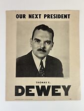 1948 Thomas E. Dewey Presidential Campaign Poster Flyer picture