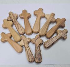 natural Olive Wood Comfort Cross 3.6 Inch (100pcs) picture