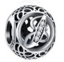 New Pandora Vintage Sterling Silver Authentic Letter J Charm Bead picture