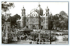 c1910 Villa De Guadalupe Mexico City Mexico Carousel RPPC Photo Postcard picture