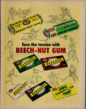 1954 Beech Nut Gum Sports Activities Soccer Swimming Golf Vintage Print Ad 2542 picture