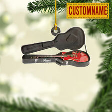 Personalized Guitar Ornament, Guitar Christmas Ornament, Guitarist Ornament picture