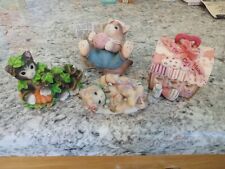 Calico Kittens Vintage Figurines & Trinket Box Holiday Xmas Halloween Lot  picture