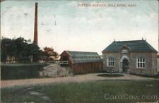 1907 Fall River,MA Pumping Station Bristol County Massachusetts Postcard Vintage picture