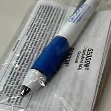 Geodon Drug Rep Pfizer Pharmaceutical Promo Heavy Metal Pen Rubber Hold SEALED picture
