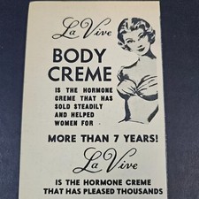 1961 La Vive Hormone Body Creme Vintage Print Ad Tuckahoe NY LaVive Beauty Aid picture