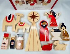Hallmark My First Nativity Wood Figurines 12-Piece Play Set, NIB picture