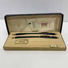 Cross Classic Black Pen & Pencil Set Personalized vintage USA made 2501 Read picture