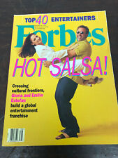 Vintage Forbes September 1997 Magazine - Hot Salsa Gloria and Emilio Estefan picture