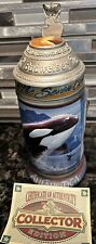 BUDWEISER Antarctica. CS 377. Animals Of Seven Continents. Rare Beer Stein picture