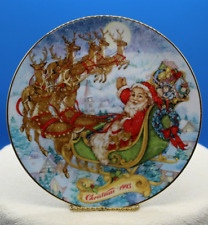 Vintage Avon Special Christmas Delivery Porcelain Collector's Plate - 1993 picture
