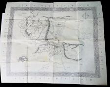 J.R.R. TOLKIEN’S MAP WAR IN MIDDLE EARTH 1988 COMPUTER GAME 30” x 24.5” FANTASY picture