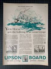 Vintage 1927 Upson Board Lumber Print Ad picture