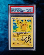 ⚡ 2014 PIKACHU #42/146 XY VERONICA TAYLOR SIGNED AUTO 10 PSA/DNA✍️ POP 1 picture