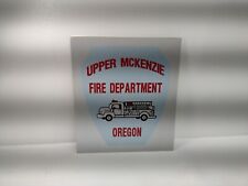 Vintage Original Fire Truck Department Fighter Vinyl/Wood Sign-Decal Oregon picture