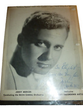 1955 Press Photo Jerry Mercer Signed 8x10