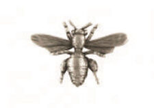 A.E. Williams Fine Brittish Pewter Lapel Hat Pin Honey Bee Insect #35132 picture
