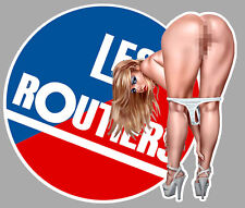 LES ROUTIERS PINUP SEXY TRUCK 10cmX9cm STICKER STICKER PC043 picture