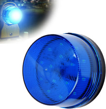 12V Blue Alarm Signal, Blue LED Strobe Beacon Alarm Flashing Light without Sound picture
