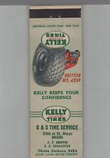 Matchbook Cover - Kelly Tires G&S Tire Servcice Omaha, NE picture