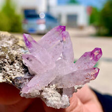 64G Natural Cruze Crystal Transparent Amethyst Cluster Mineral Specimen -Mexico picture