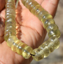 Libyan Desert glass Necklace-62 beads-12mm:16mm-660ct-Meteorite Tektite-asteroid picture
