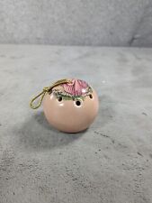 Vtg Ye Olde Ceramic Pomander Woman with Flowers Aidees of Torquay ~ England picture
