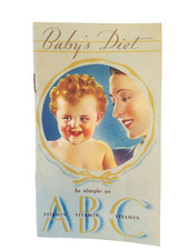 HEINZ Company BABY'S DIET As Simple as Vitamin ABC Strained Vegetables BOOKLET picture