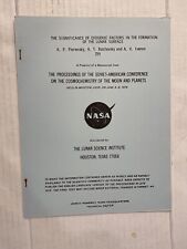 NASA Soviet American Conference 1974 Exogenic Factors Formation Lunar Surface picture