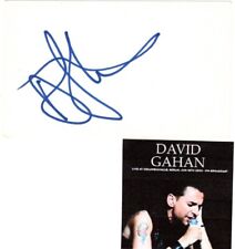 David Gahan signed card  Depeche Mode picture