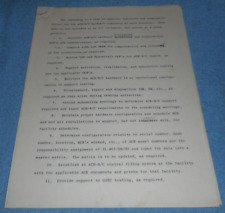 1960s NASA List Of Responsibilites For ACE-S/C Hardware Engineers Apollo Program picture