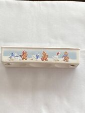 1988 Ceramic Christmas Goose & Bear By House Of Lloyd Cracker Server Tray picture