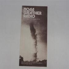 Vintage NOAA Weather Radio Brochure 1983 picture