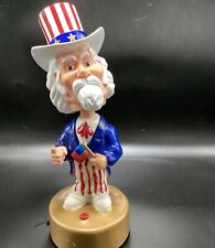 Vintage Gemmy Musical Uncle Sam Bobblehead Plays America The Beautiful picture