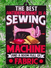 Sewing Ornament-The Best Antidepressant is a Sewing machine.. Christmas Ornament picture