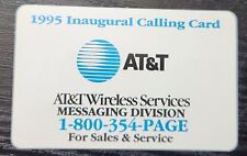 AT&T 1995 Inaugural Calling Card Vintage Phone Card Wireless Service Messaging picture