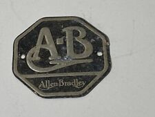 Vintage Allen Bradley AB  Resistors Logo Octagon Emblem Badge Pre 1985 Metal USA picture