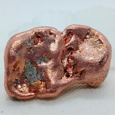Raw Native Copper Specimen With Chrysocolla Small Natural Healing Copper Nugget  picture