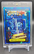 BRENDA BLENDER BLUE CRACKED ICE REFRACTOR CARD WITH CASE GARBAGE PAIL KIDS picture
