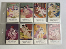 Vintage 1989 Jiffi Condoms Kama Sutra Cards Large Size Complete Set of 64 picture