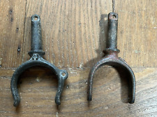Set of 2 Vintage Non-matching Galvanized Oar Locks picture