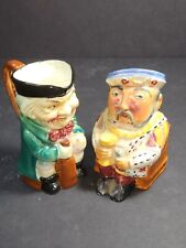 2 Toby mugs one Japan the other 2 hard to read under glaze picture